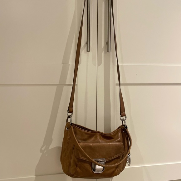 Michael Kors Purse - camel crossbody with short strap - Picture 3 of 4